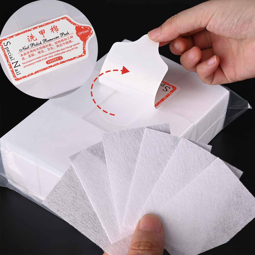 Nail Art Ideas - 100/3000Pcs Professional Nail Wipe 100% Cotton