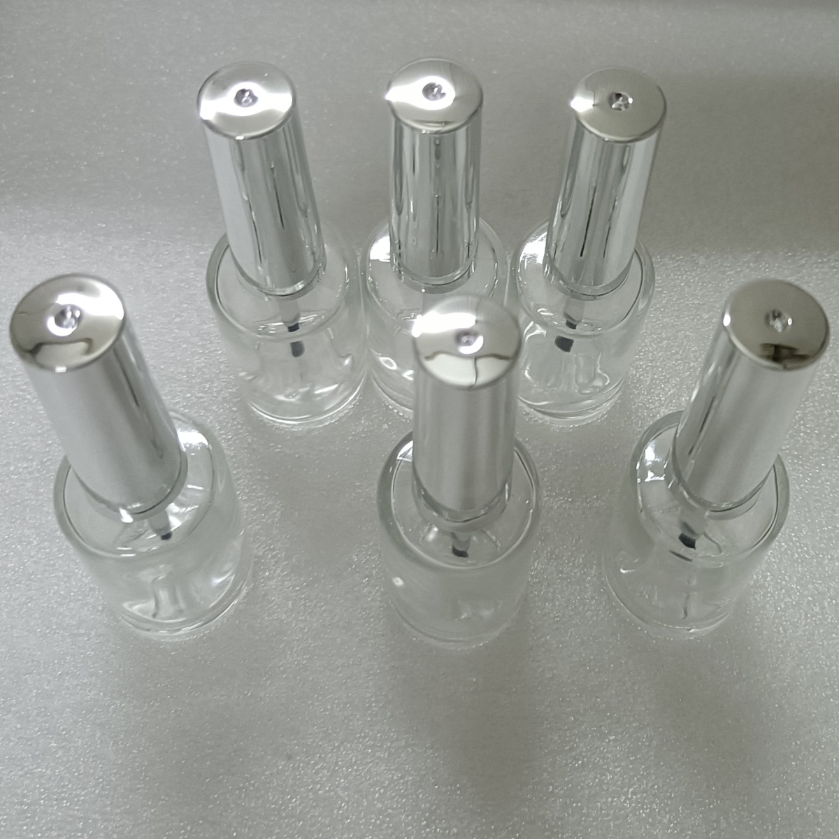 Nail Art Sch - 13ml 6 Pieces Clear Glass Nail