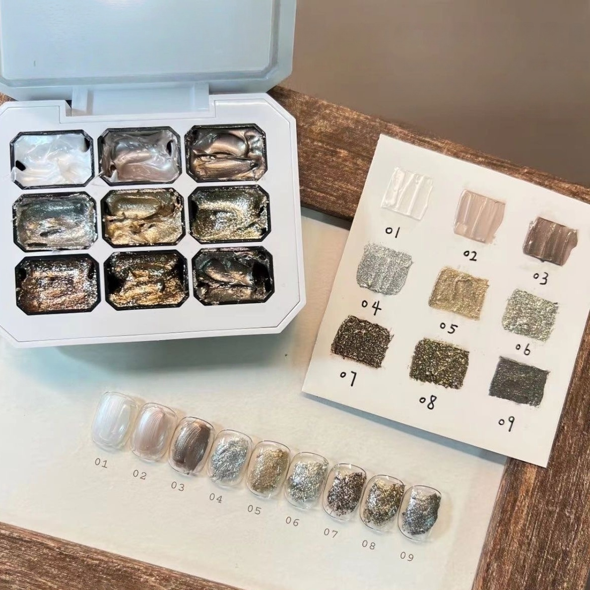 9 Grid Solid Nail Polish, Meta - Nail Art Ideas recension och pris