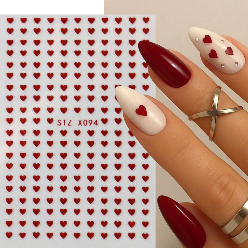 2pcs Mini Love Heart Nail Art  - Nail Art Valentine recension och pris