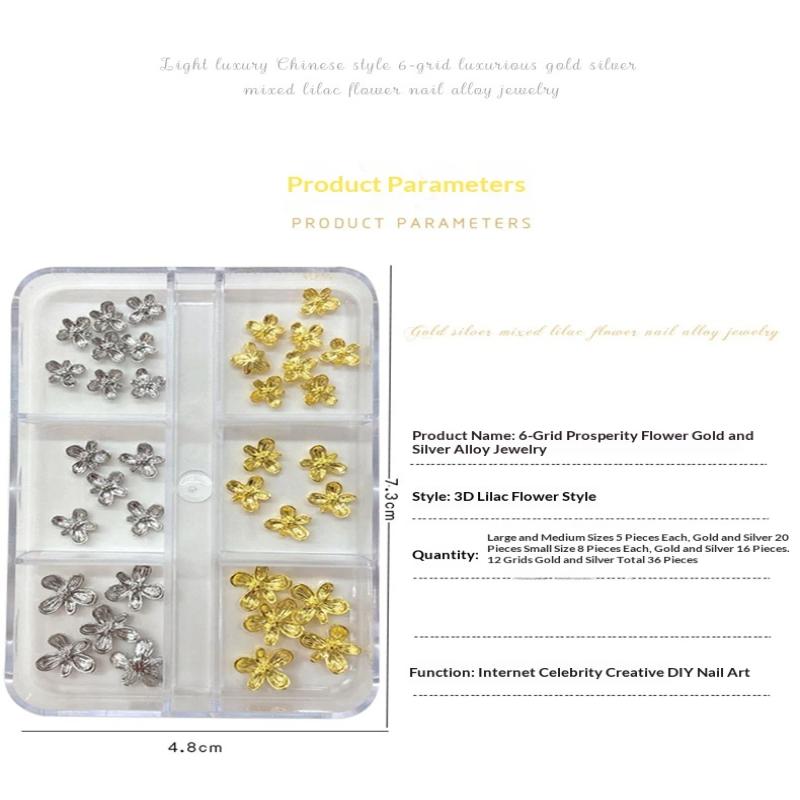 3D Alloy Nail Art Decorations  - Nail Art Lilac recension och pris