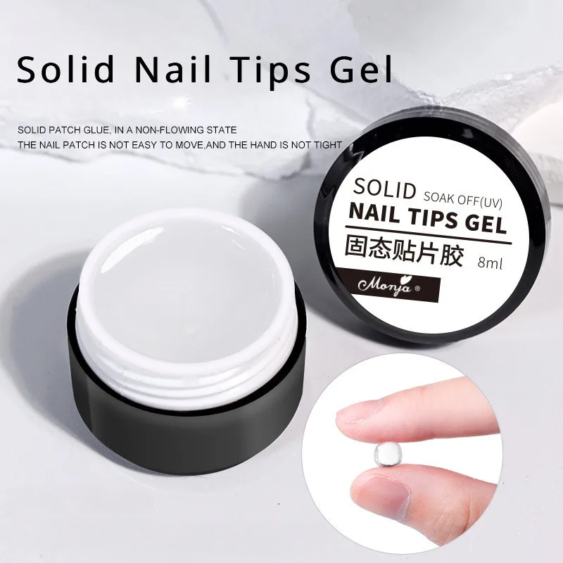 3pcs/set Solid Nail Tips Gel S - Nail Art Full Color recension och pris