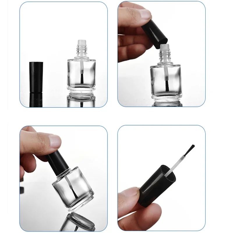 5Pcs 5ml/10ml/15ml Empty Mini  - Nail Art Sch recension och pris