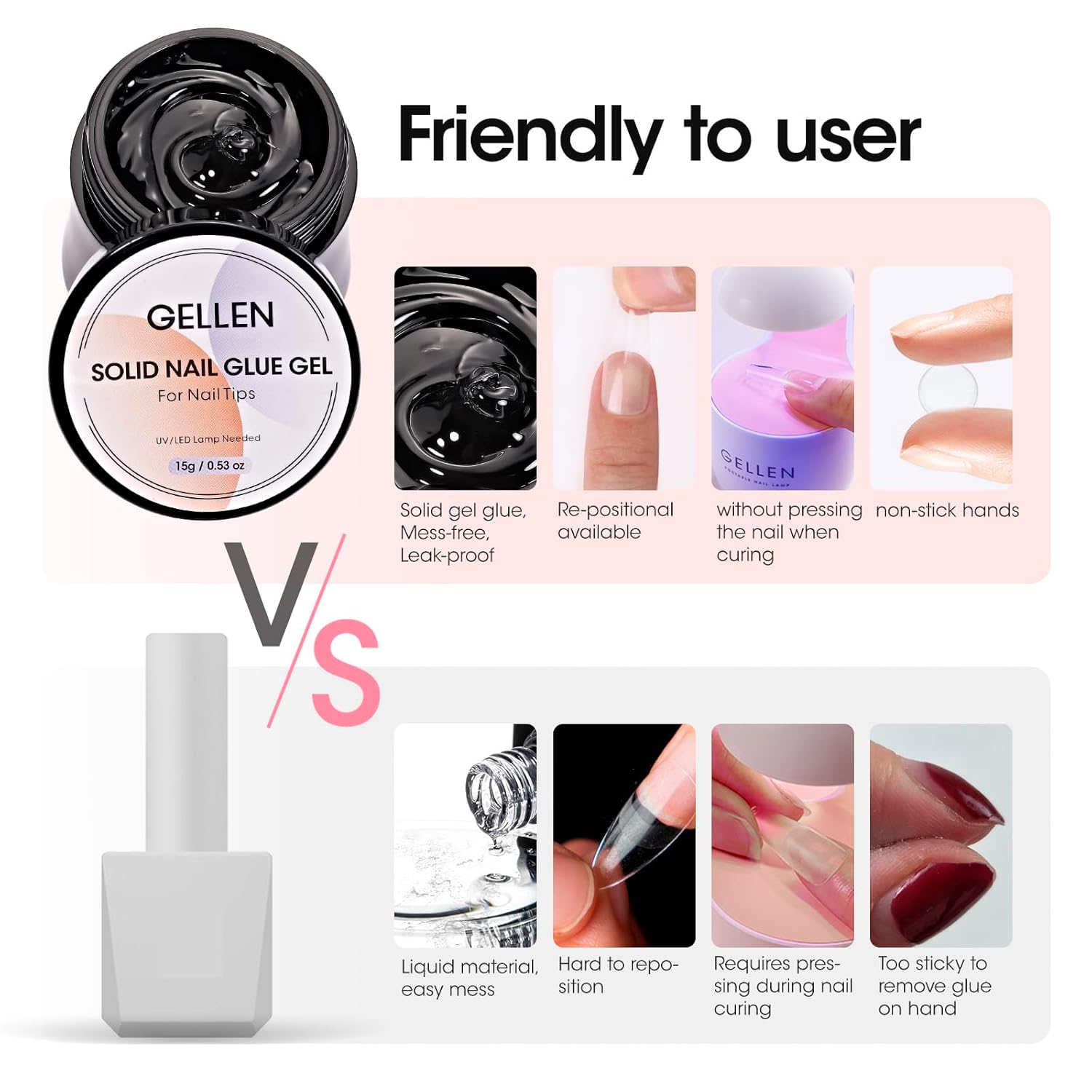 GELLEN Nail Solid Glue Builder - Nail Art Ideas recension och pris