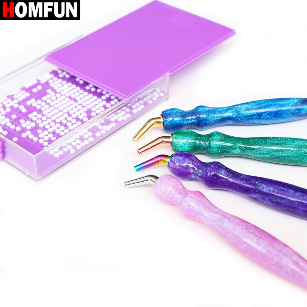 HOMFUN 5D Diamond Painting Pen - Nail Art Full Color recension och pris