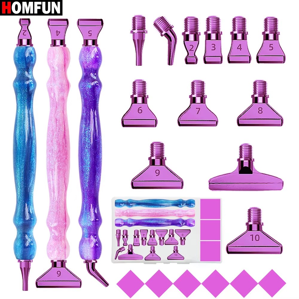 HOMFUN 5D Diamond Painting Pen - Nail Art Full Color recension och pris
