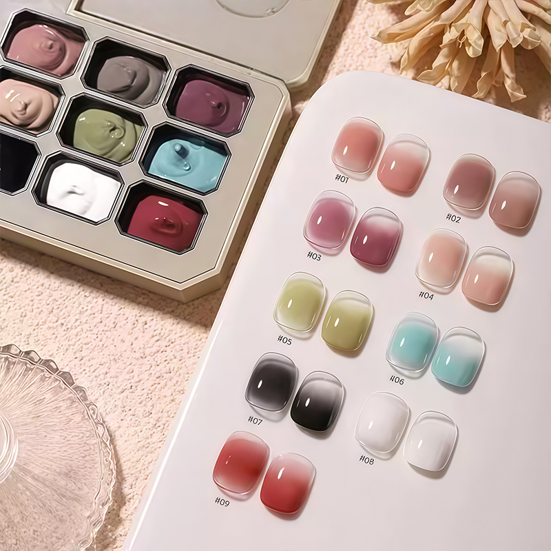9-color solid gradient high-sa - Nail Art Ideas recension och pris