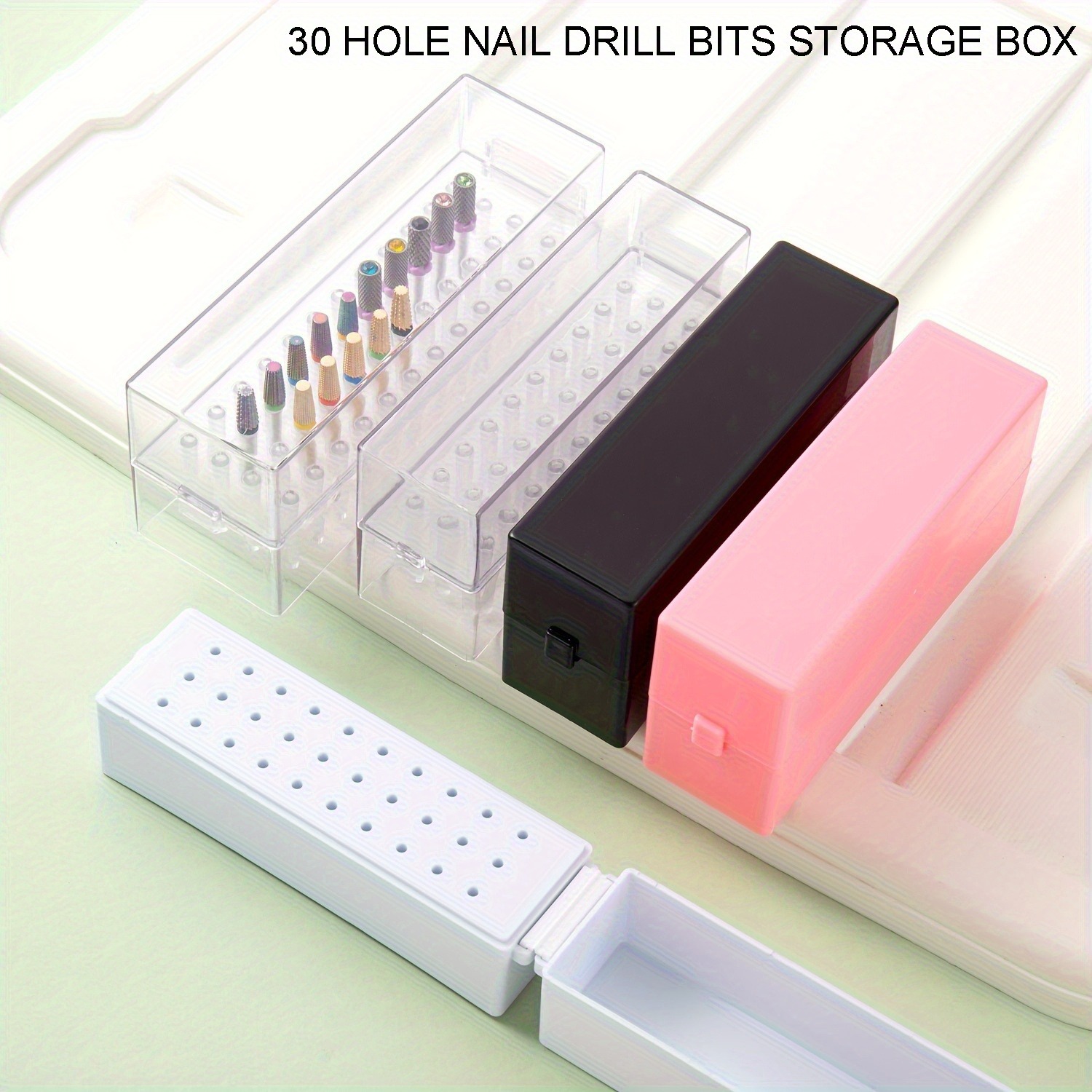 30/100 Hole 1PC of Various Sty - Nail Drill Machine recension och pris
