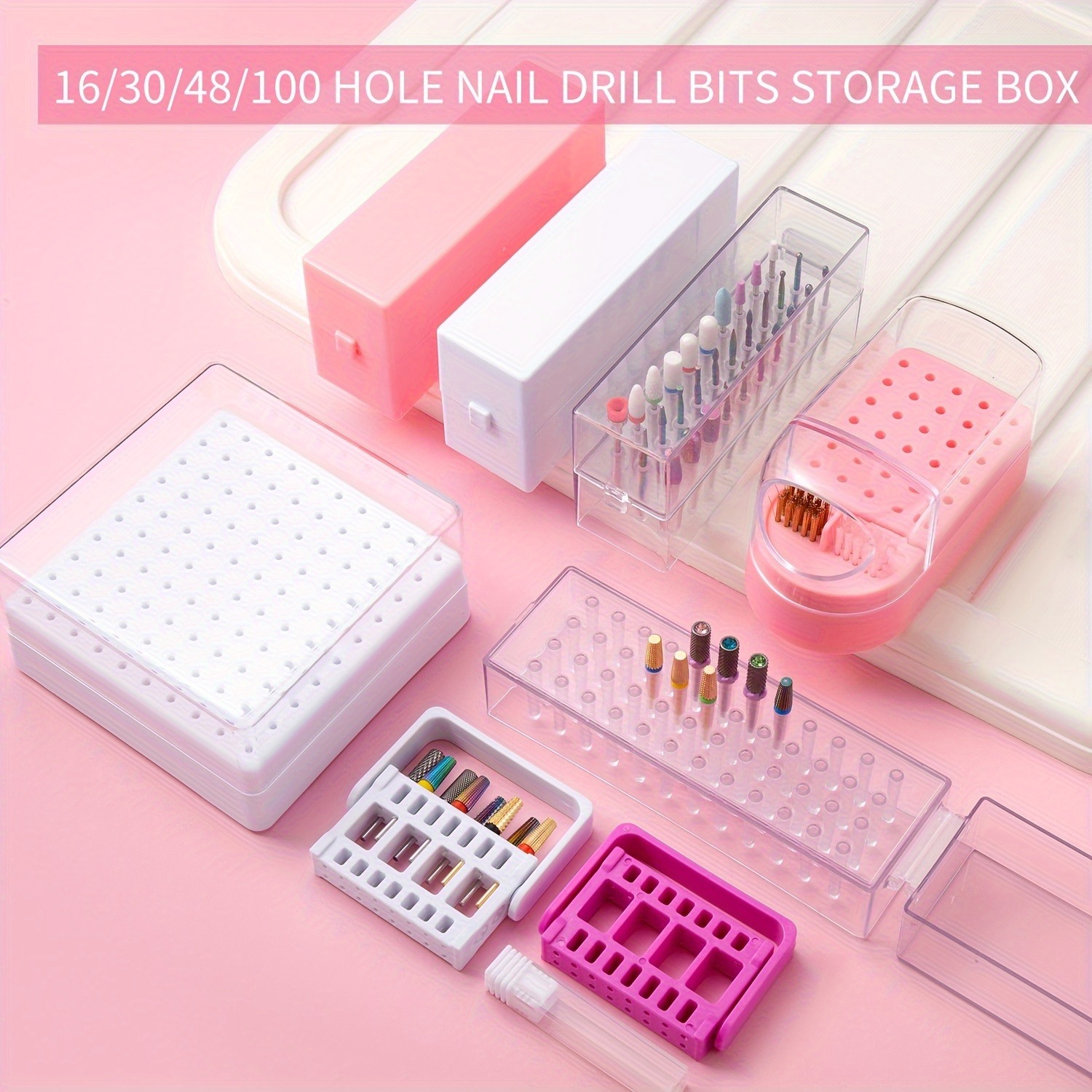 30/100 Hole 1PC of Various Sty - Nail Drill Machine recension och pris