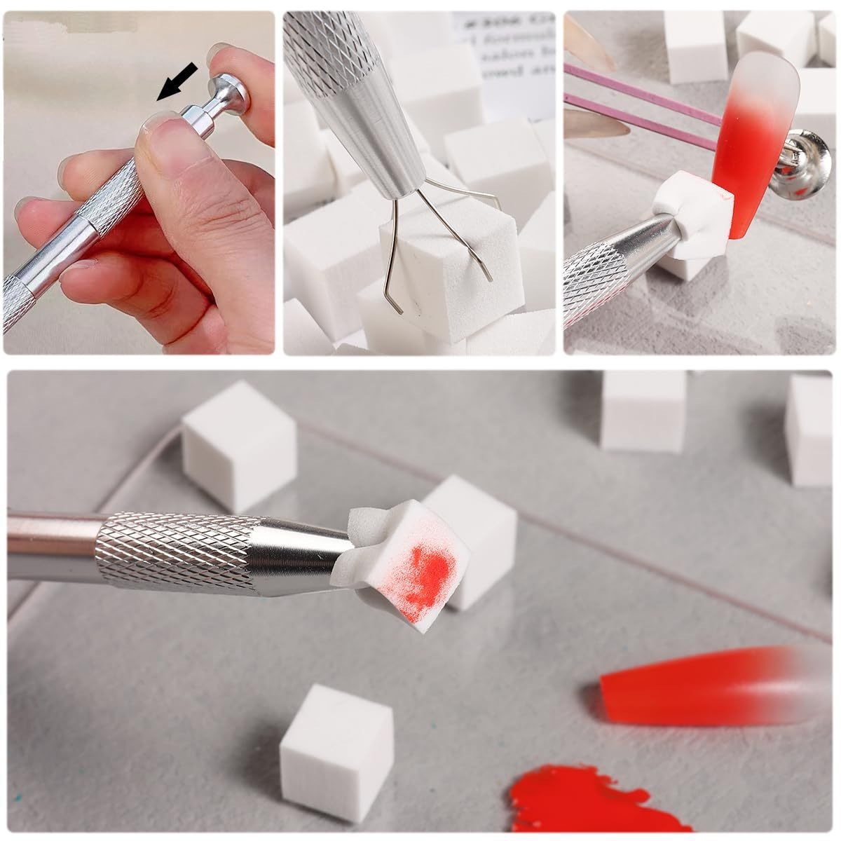 1/50/100Pcs Square Nail Art Sp - Nail Art Sch recension och pris