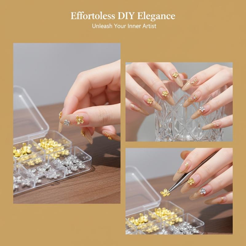 20/30pcs  3D Alloy Nail Art Li - Nail Art Lilac recension och pris