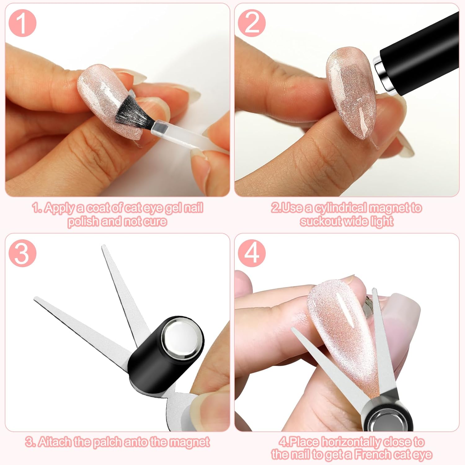 Double Headed Nails Magnet Fre - Nail Art Full Color recension och pris