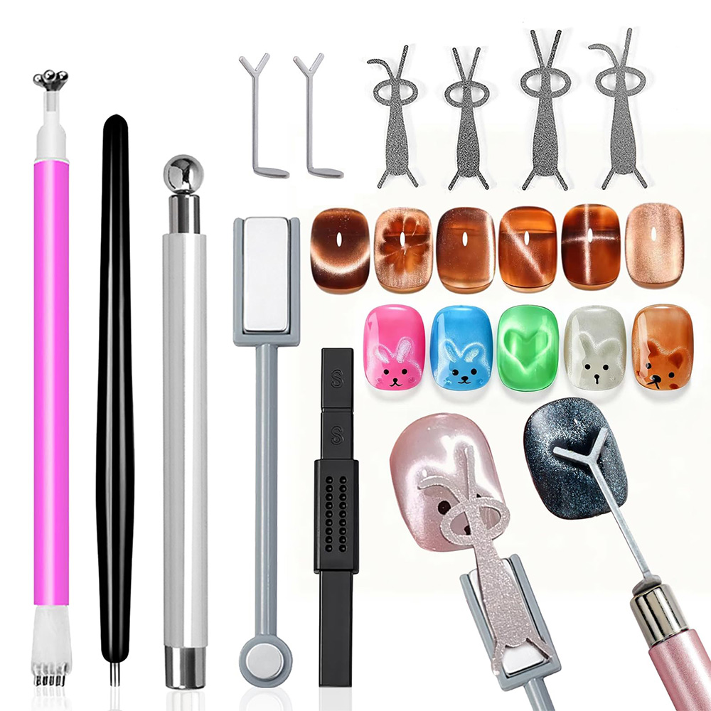 11Pcs Cat Eye Nail Art Magnet  - Nail Art Full Color recension och pris