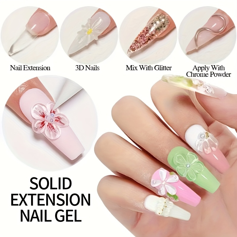 100g Clear Non-Stick Hand Exte - Nail Art Ideas recension och pris