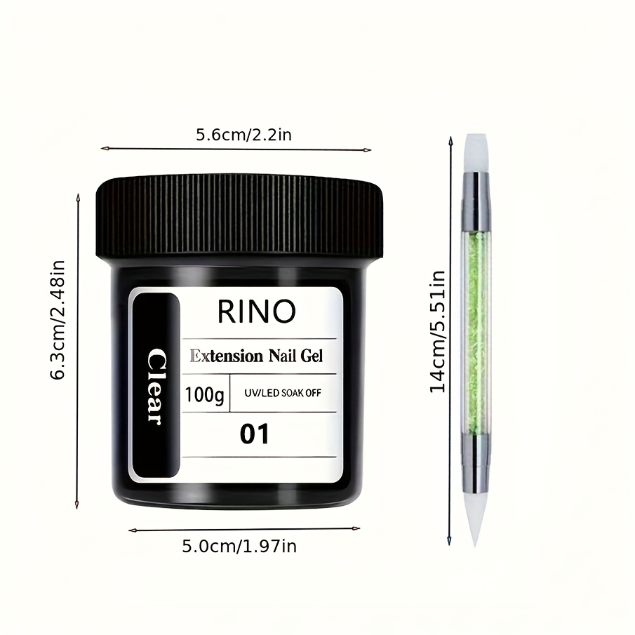 100g Clear Non-Stick Hand Exte - Nail Art Ideas recension och pris