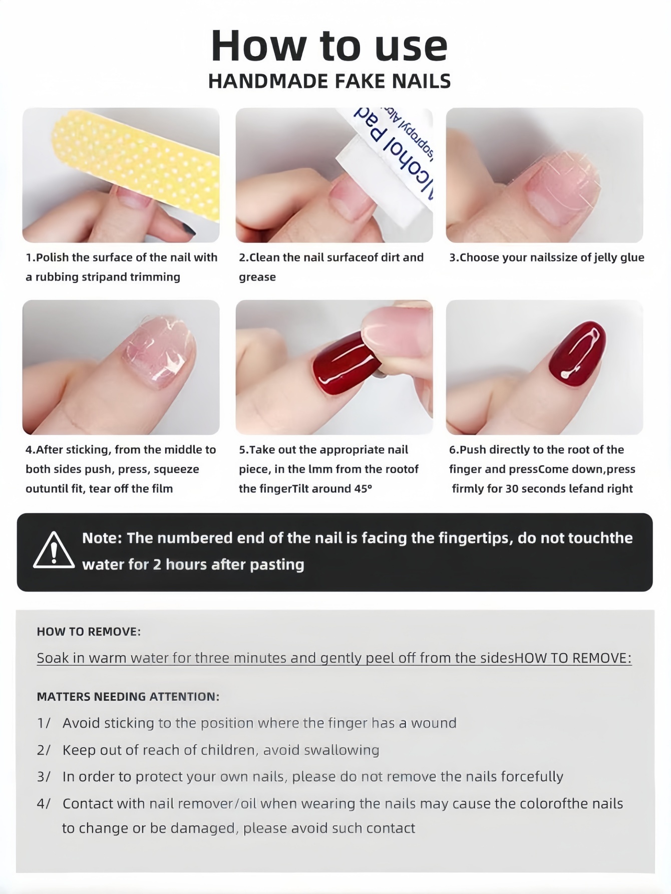 10 Almond-Shaped Nails, Black  - Nail Art Glitter recension och pris