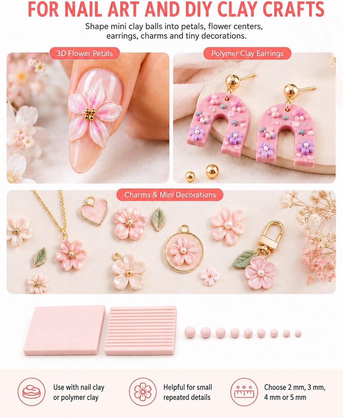 4PCS 3D Print Clay Gel Ball Ma - Nail Art Ideas recension och pris