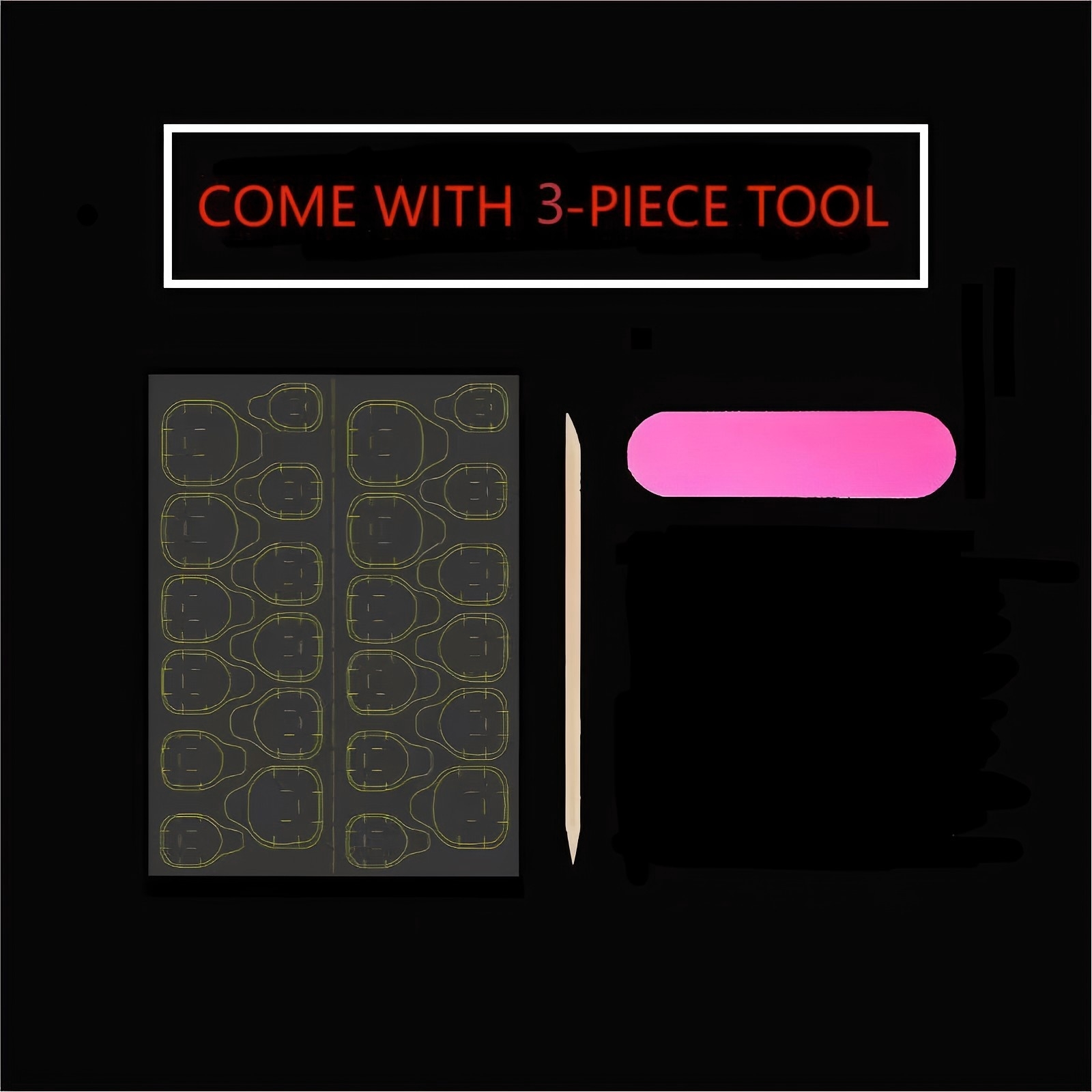 10pcs Pure Hand Pressed Long O - Nail Art Ideas recension och pris