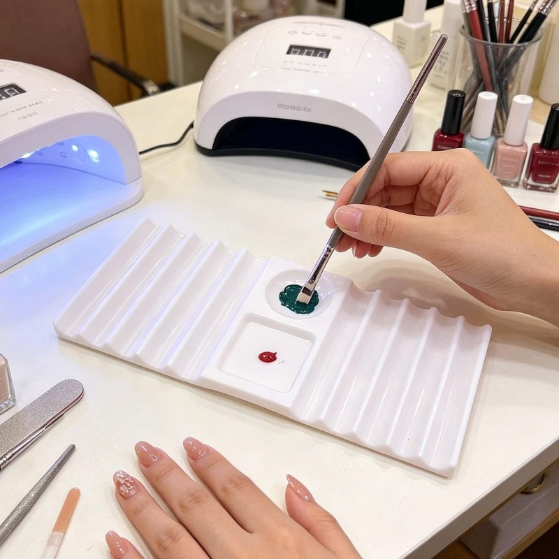 Reusable Nail Art Palette with - Nail Art Sch recension och pris
