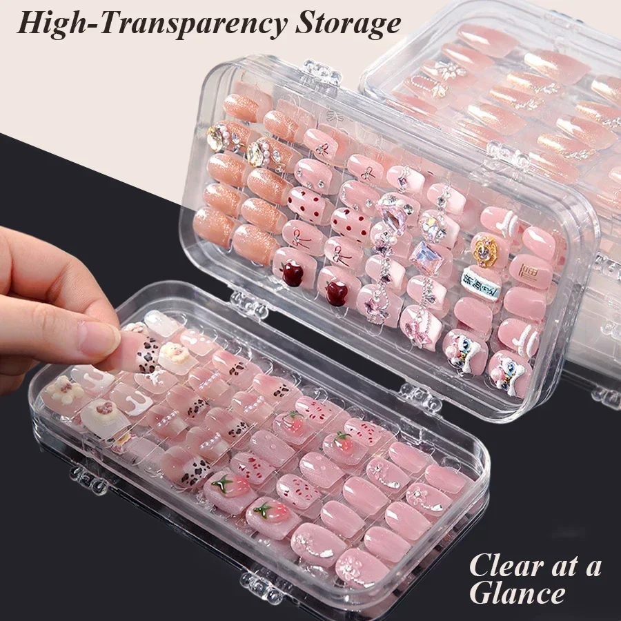 Clear Foldable Press On Nail S - Nail Art Sch recension och pris