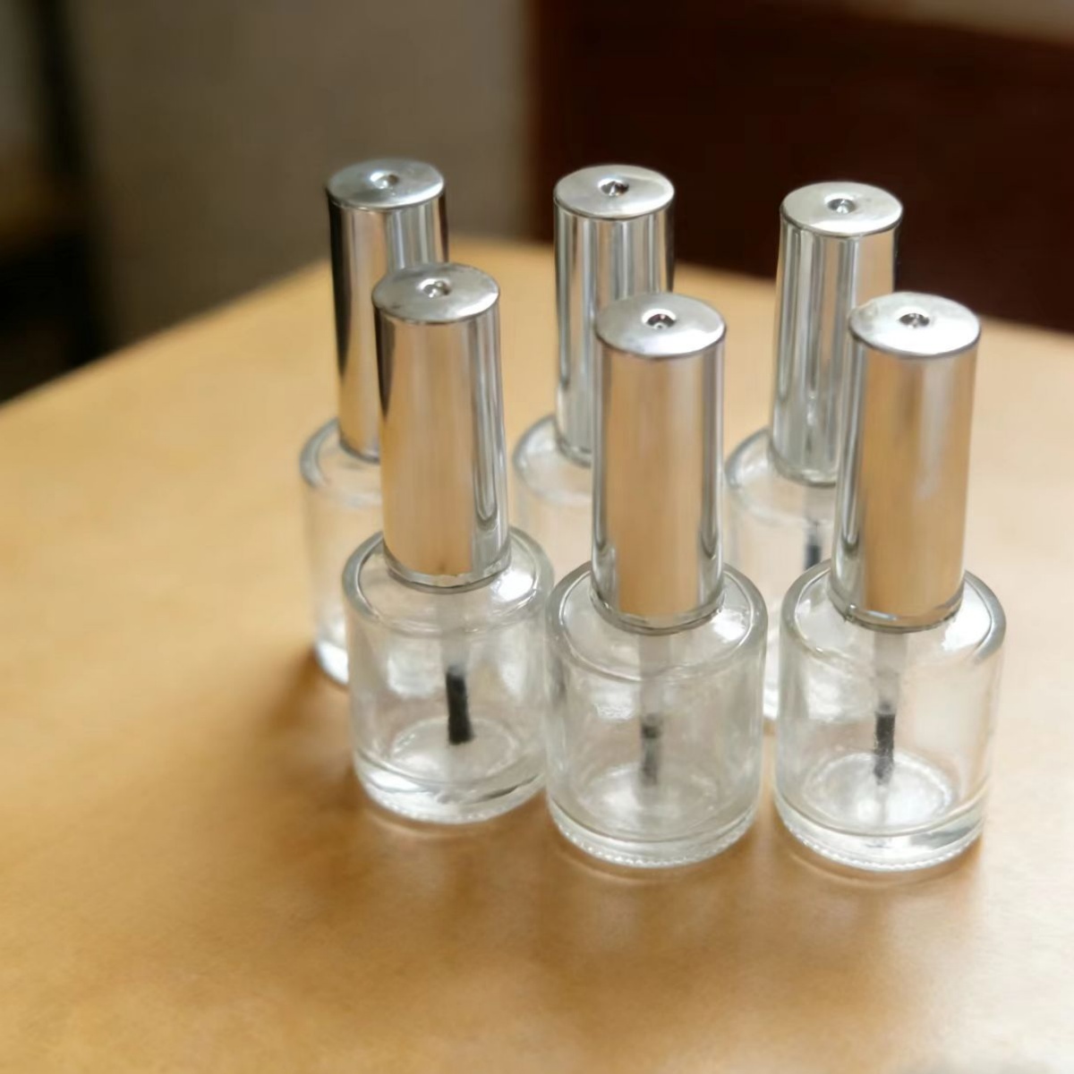13ml 6 Pieces Clear Glass Nail - Nail Art Sch recension och pris
