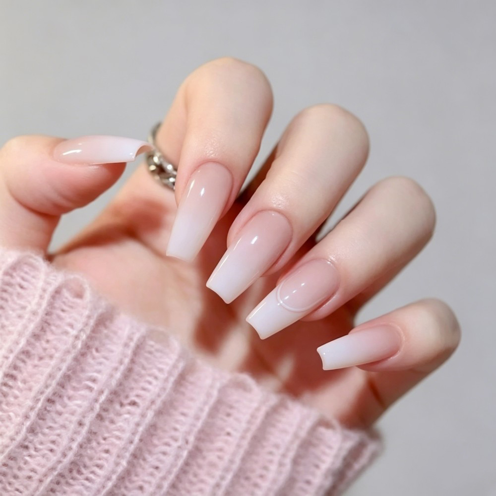 24pcs/Box Long Coffin False Na - Nail Art Full Color recension och pris