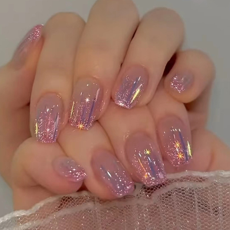 Short fake nails for women gir - Nail Art Glitter recension och pris