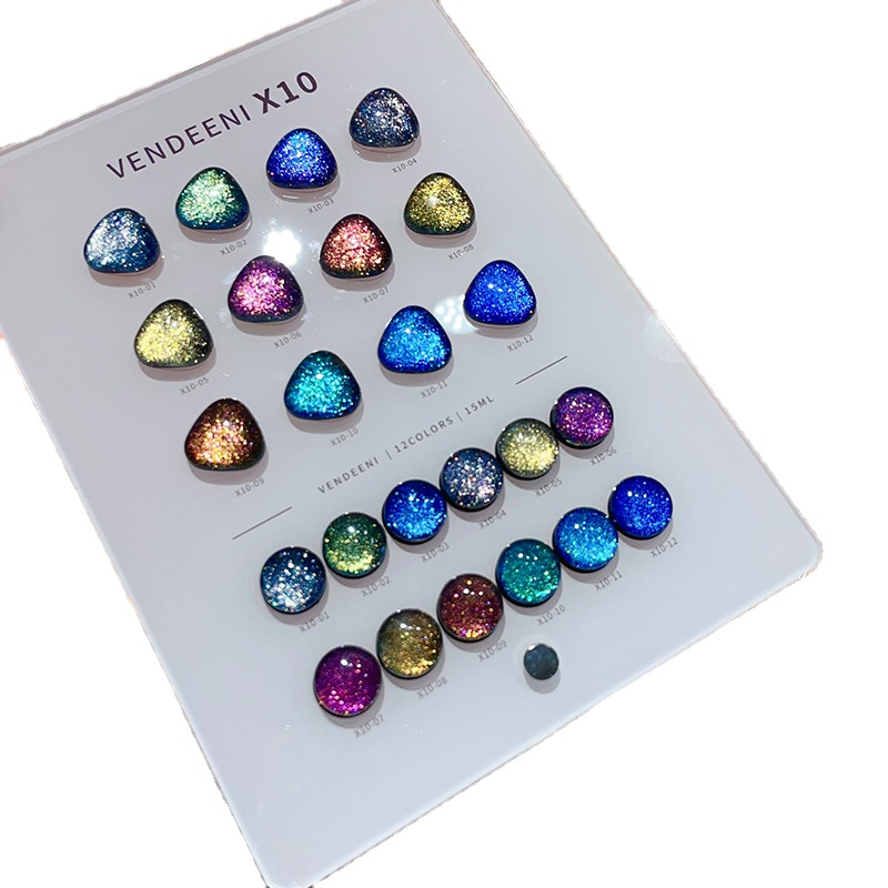 VENDEENI 18 Colors 12 Color Gl - Nail Art Glitter recension och pris