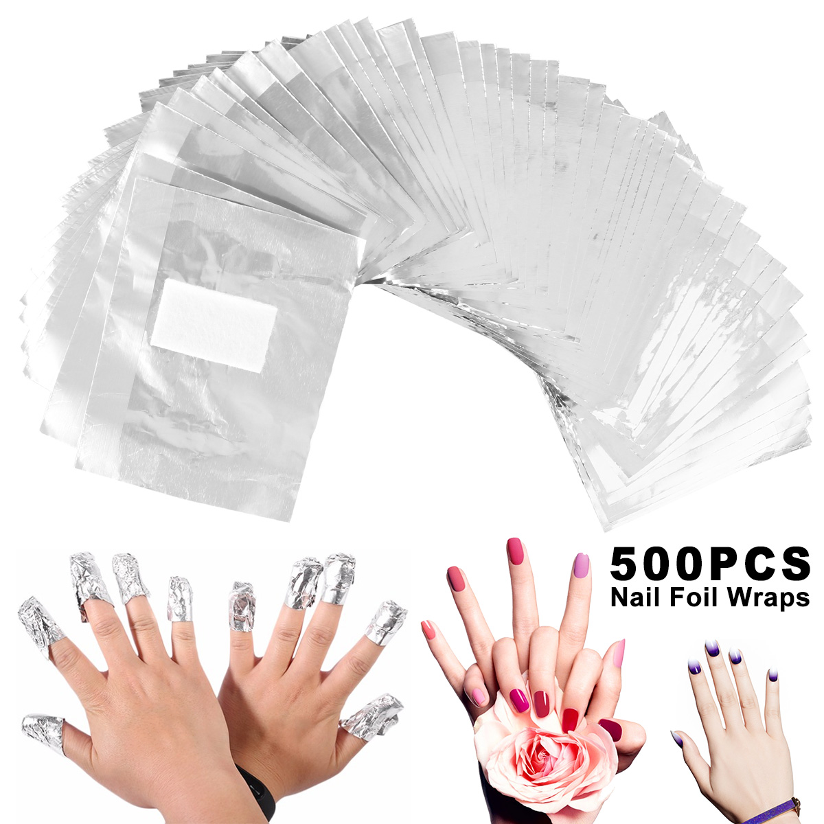 500/1000Pcs Aluminium Foil Gel - Nail Art Ideas recension och pris