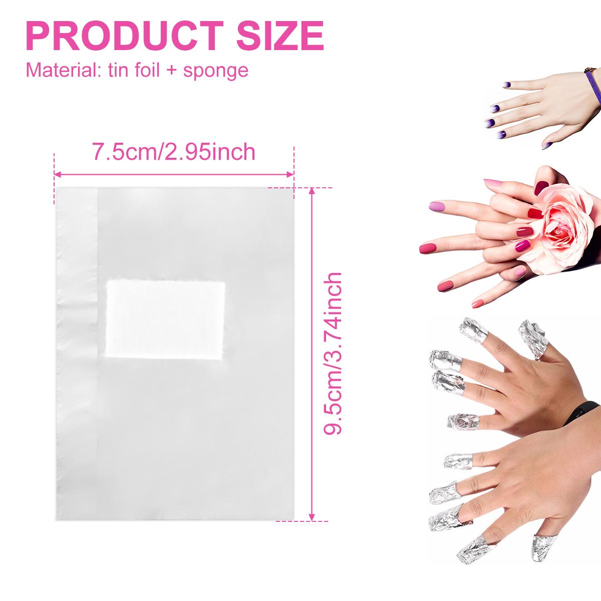 500/1000Pcs Aluminium Foil Gel - Nail Art Ideas recension och pris