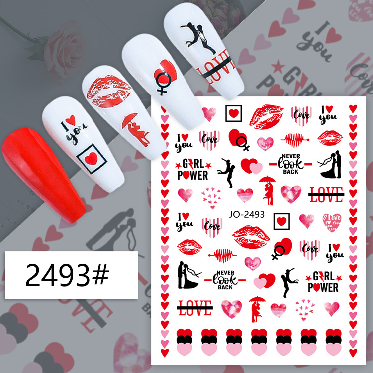 3d Nail Art Decals Geometric L - Nail Art Valentine recension och pris