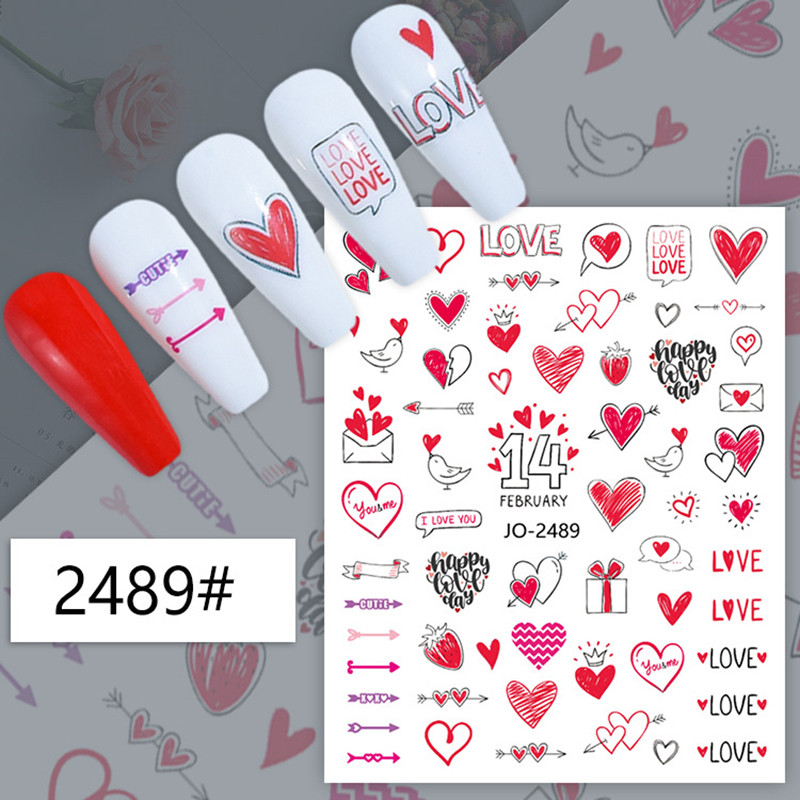 3d Nail Art Decals Geometric L - Nail Art Valentine recension och pris