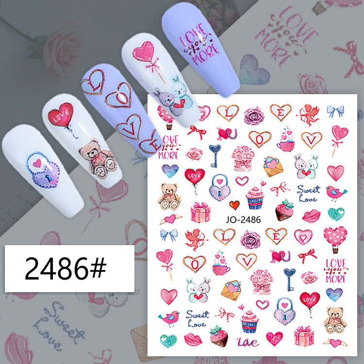 3d Nail Art Decals Geometric L - Nail Art Valentine recension och pris